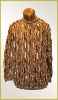 Geccu Brown and Gold Knitted Sweater