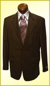 Ralph Lauren Brown Plaid Suit